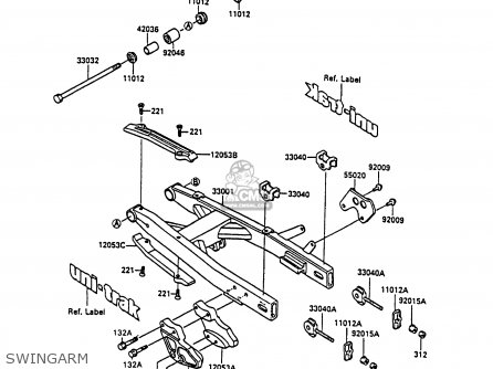 SWINGARM - KX80-P1 1988 AL
