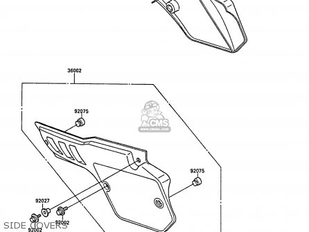 SIDE COVERS - KX80-P1 1988 AL