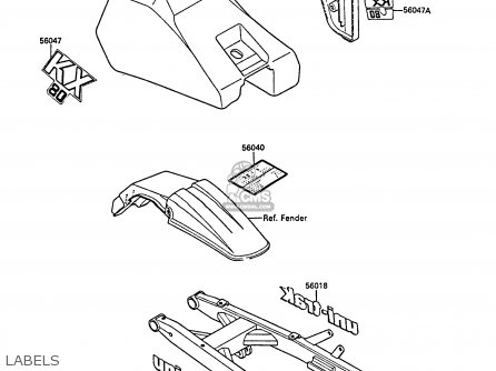 LABELS - KX80-P1 1988 AL