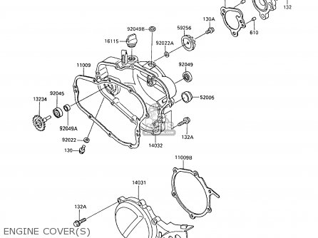 ENGINE COVER(S) - KX80-P2 1989 AL