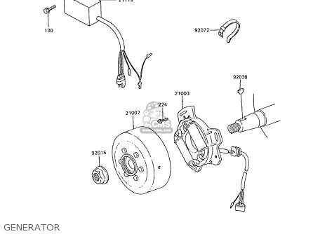 GENERATOR - KX80-P2 1989 AL