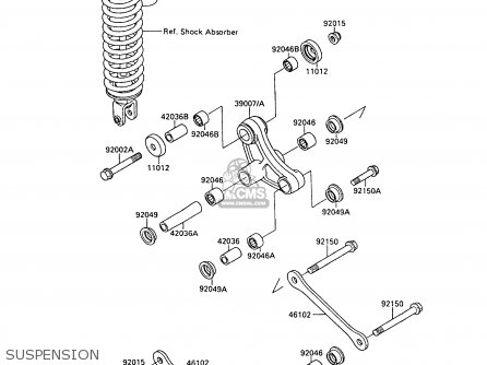SUSPENSION - KX80-P2 1989 AL