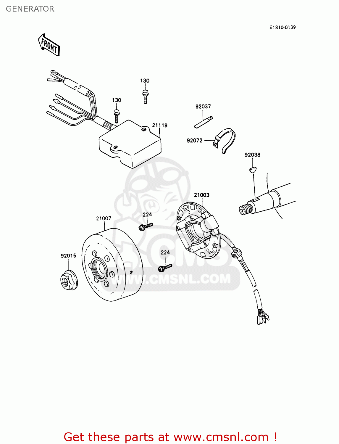 GENERATOR KX80-P3 1990 AUSTRALIA AL