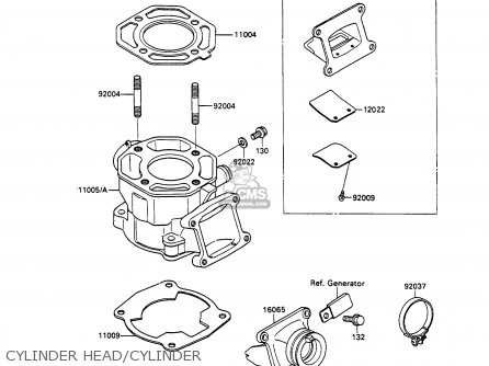 CYLINDER HEAD/CYLINDER - KX80-P3 1990 AUSTRALIA AL