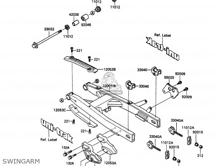 SWINGARM - KX80-P3 1990 AUSTRALIA AL