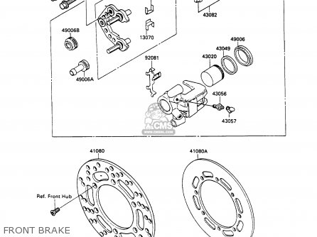 FRONT BRAKE - KX80-P3 1990 AUSTRALIA AL