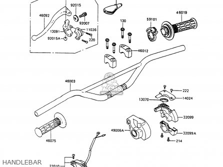 HANDLEBAR - KX80-P3 1990 AUSTRALIA AL