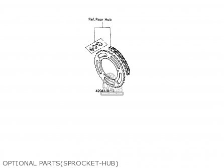 OPTIONAL PARTS(SPROCKET-HUB) - KX80-P3 1990 AUSTRALIA AL