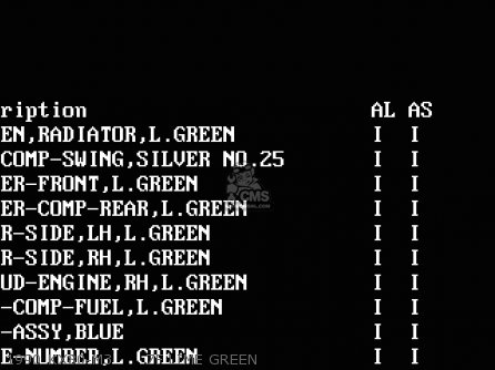 1990 KX80-M3      7F LIME GREEN - KX80-P3 1990 AUSTRALIA AL
