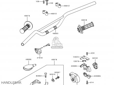 HANDLEBAR - KX80-R1 1991 USA CANADA