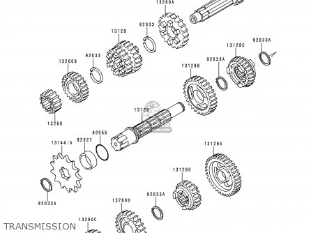 TRANSMISSION - KX80-R2 1992 USA CANADA