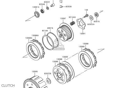 CLUTCH - KX80-R3 1993 USA CANADA