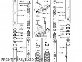 FRONT FORK(KX80-R2/R3) - KX80-R3 1993 USA CANADA