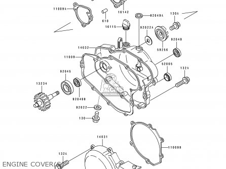 ENGINE COVER(S) - KX80-R4 1994 EUROPE