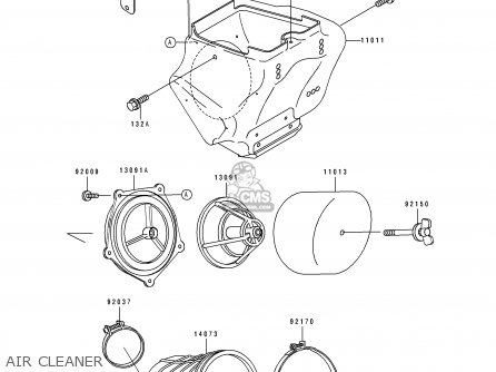 AIR CLEANER - KX80-R4 1994 USA CANADA
