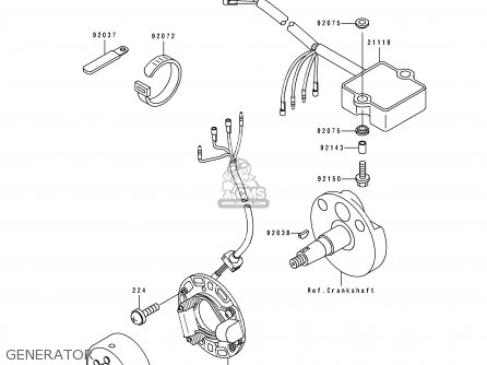 GENERATOR - KX80-R4 1994 USA CANADA