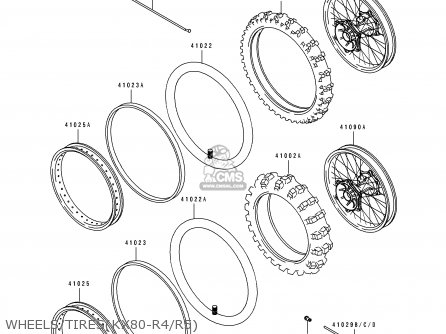 WHEELS/TIRES(KX80-R4/R5) - KX80-R4 1994 USA CANADA