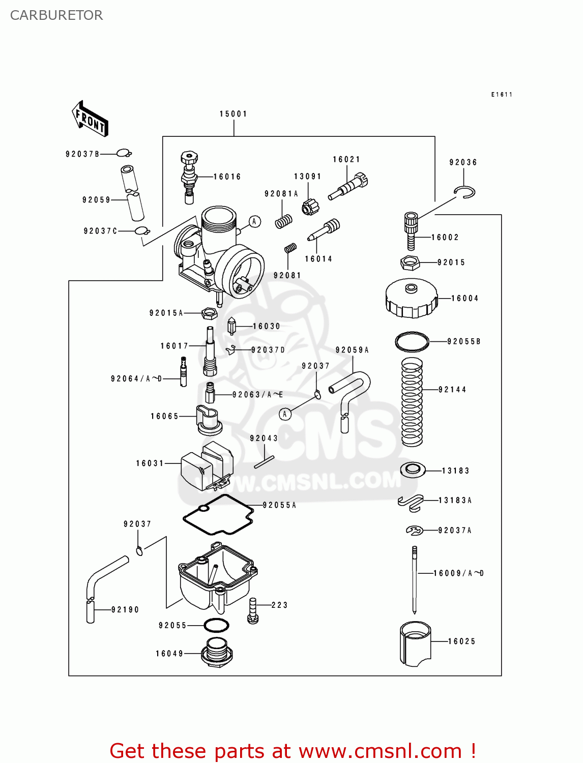 CARBURETOR KX80-R5 1995 EUROPE AS