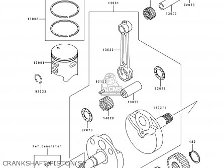CRANKSHAFT/PISTON(S) - KX80-R5 1995 USA CANADA
