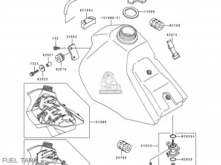 FUEL TANK - KX80-R5 1995 USA CANADA