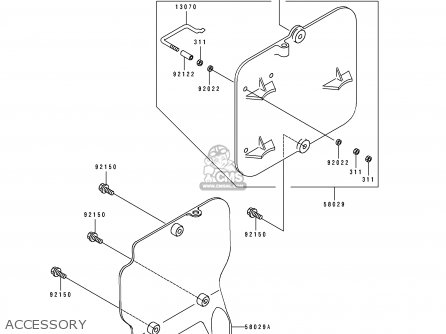 ACCESSORY - KX80-R5 1995 USA CANADA
