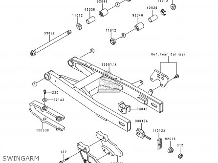 SWINGARM - KX80-R6 1996 EUROPE AS