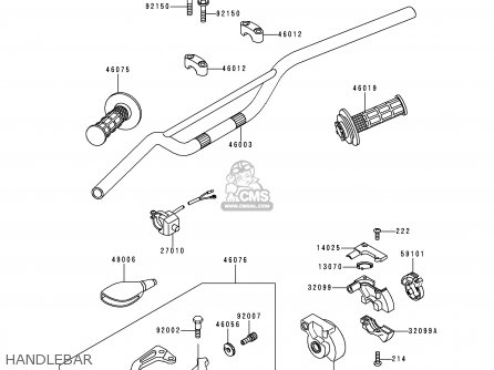HANDLEBAR - KX80-R6 1996 EUROPE AS