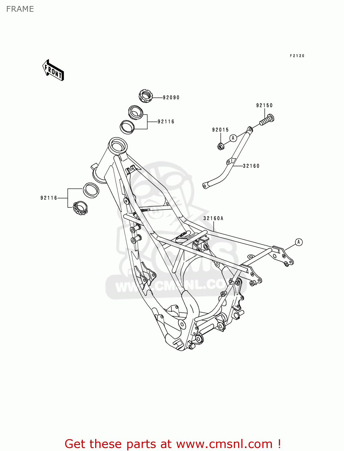 FRAME KX80-R6 1996 USA CANADA