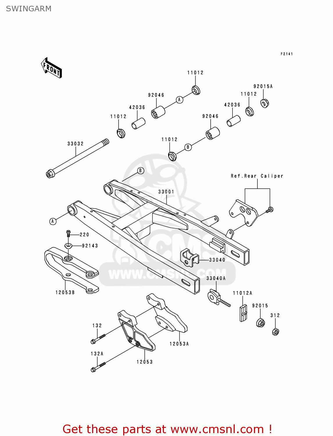 SWINGARM KX80-R6 1996 USA CANADA