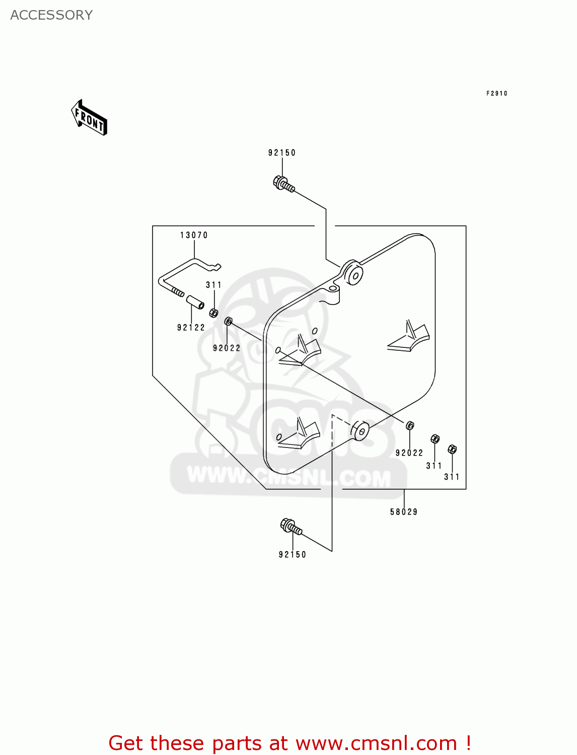 ACCESSORY KX80-R6 1996 USA CANADA