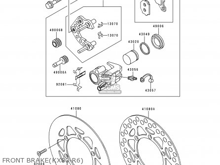 FRONT BRAKE(KX80-R6) - KX80-R6 1996 USA CANADA