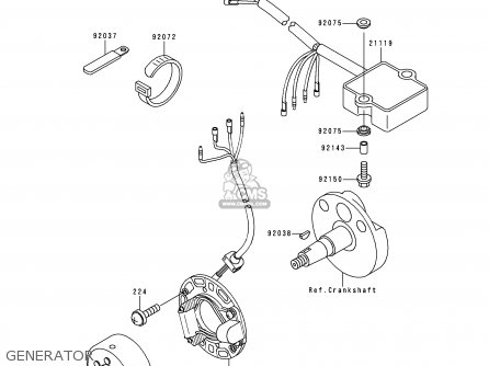 GENERATOR - KX80-R7 1997 USA CANADA