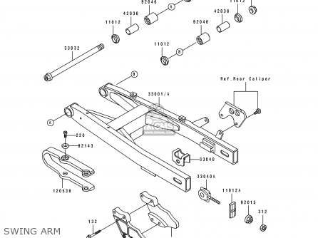 SWING ARM - KX80-S1 1991 AL AS
