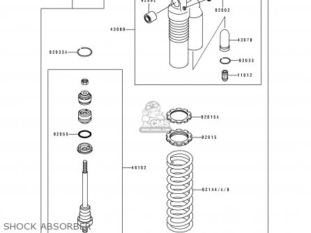 SHOCK ABSORBER - KX80-S2 1992 EUROPE AS