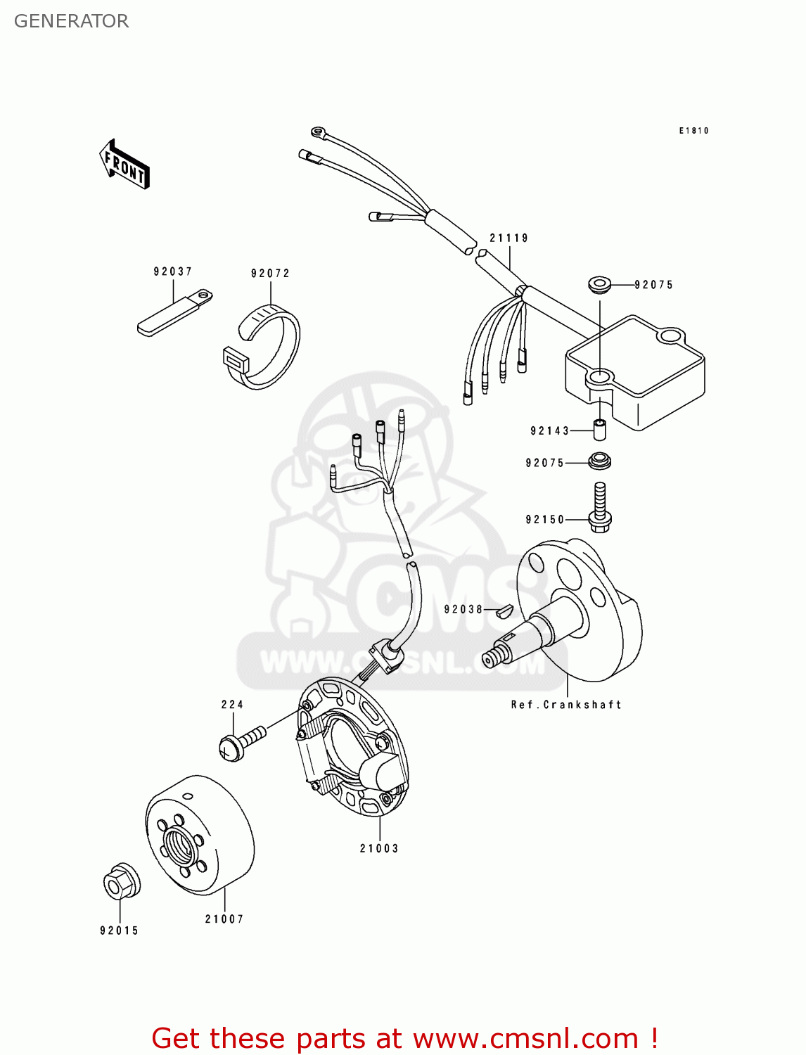 GENERATOR KX80-S6 1996 EUROPE AS