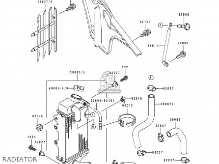 RADIATOR - KX80-S6 1996 EUROPE AS