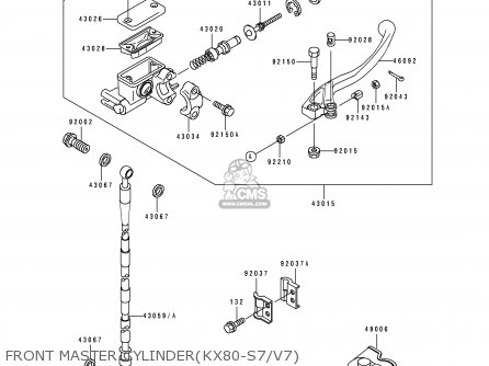 FRONT MASTER CYLINDER(KX80-S7/V7) - KX80-S7 1997 EUROPE AS