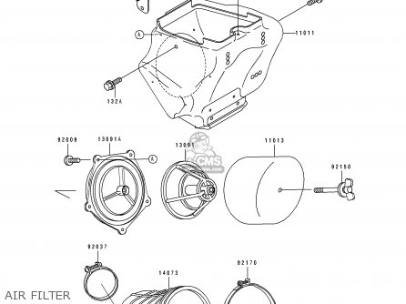 AIR FILTER - KX80-T1 1991 UNITED KINGDOM