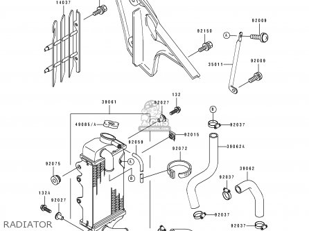 RADIATOR - KX80-T1 1991 UNITED KINGDOM
