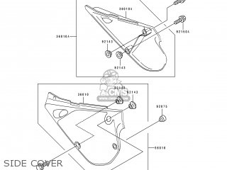 SIDE COVER - KX80-T1 1991 UNITED KINGDOM