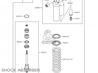 SHOCK ABSORBER - KX80-T1 1991 USA