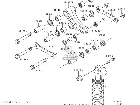 SUSPENSION - KX80-T2 1992 USA
