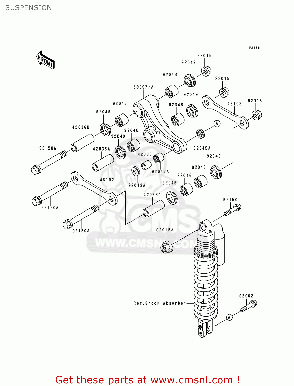 SUSPENSION KX80-T3 1993 USA