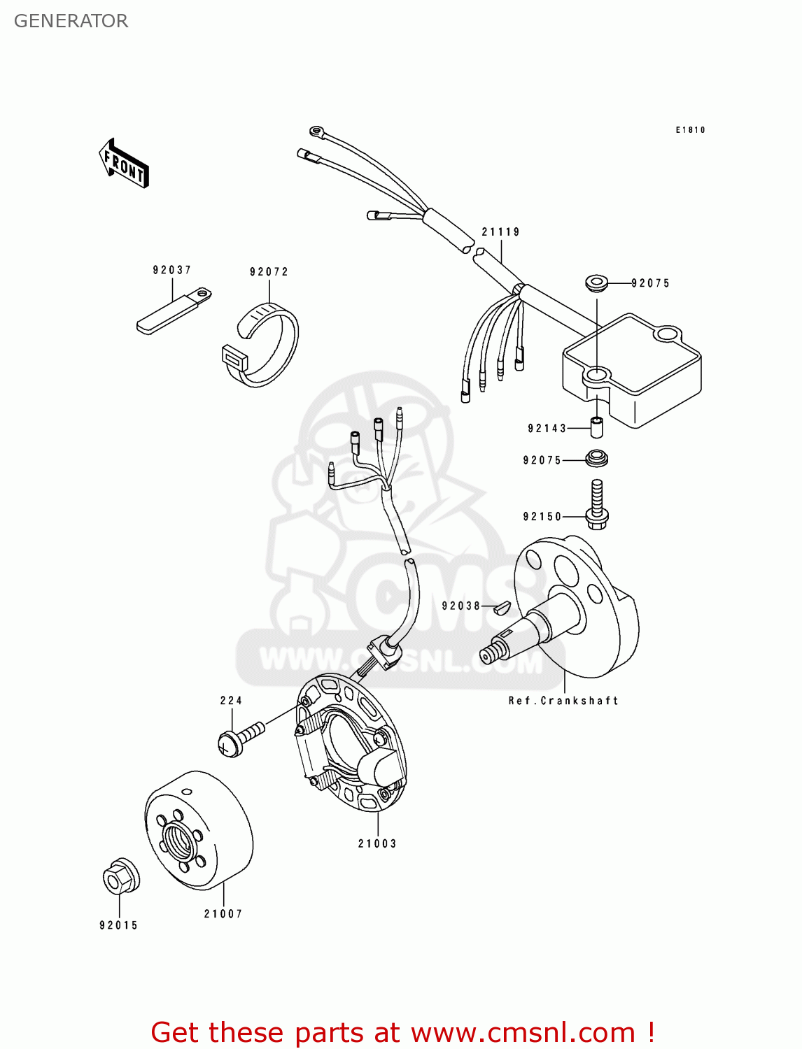 GENERATOR KX80-T4 1994 EUROPE