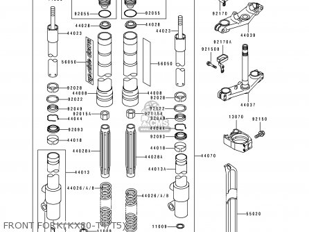 FRONT FORK(KX80-T4/T5) - KX80-T4 1994 EUROPE