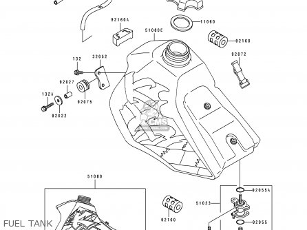 FUEL TANK - KX80-T4 1994 EUROPE