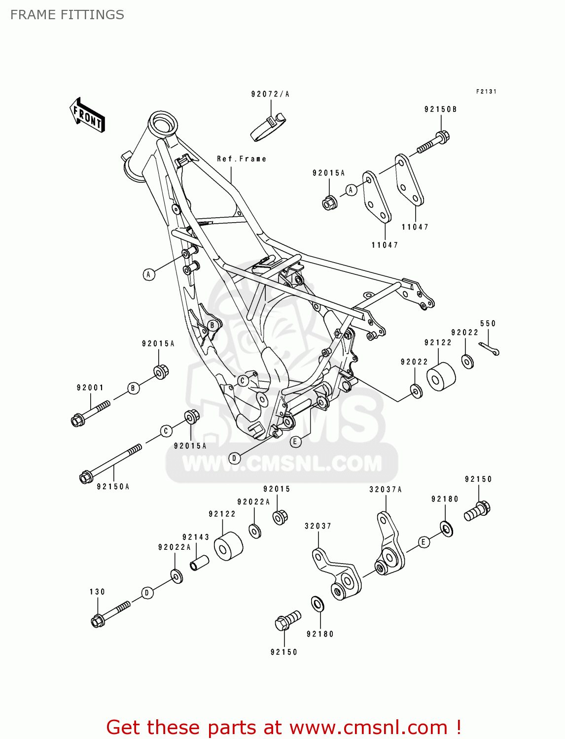 FRAME FITTINGS KX80-T4 1994 USA