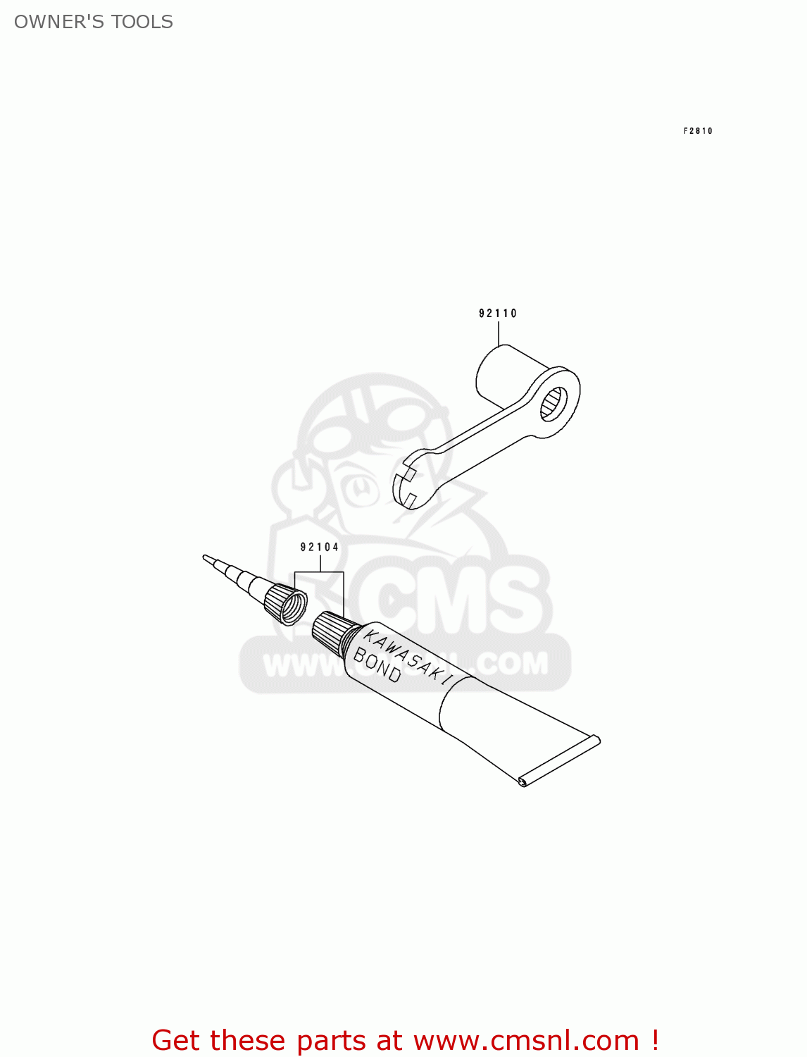 OWNER'S TOOLS KX80-T4 1994 USA