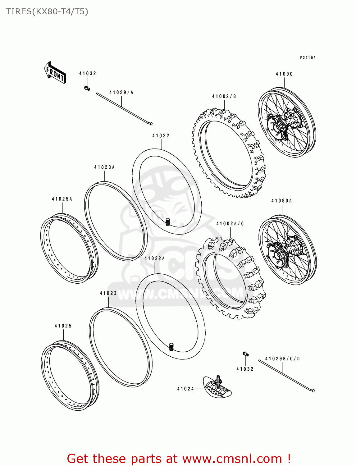 TIRES(KX80-T4/T5) KX80-T5 1995 EUROPE AS