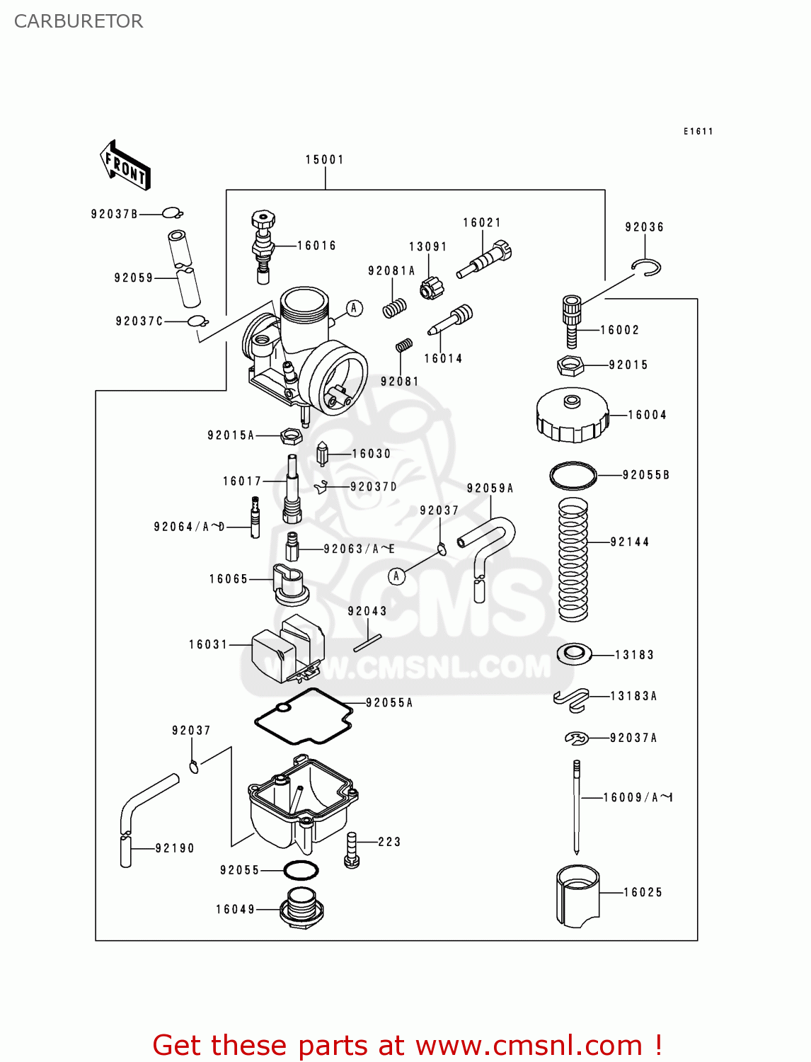 CARBURETOR KX80-T6 1996 EUROPE AS